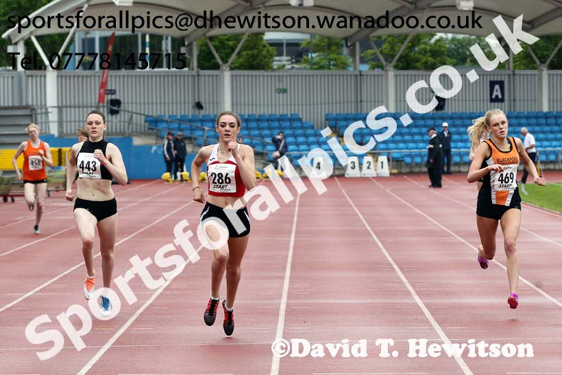 Womens  under-20s 400 metres, Northern Senior and Under-20s Track and Field Champs., Manchester. Photo: David T. Hewitson/Sports for All Pics